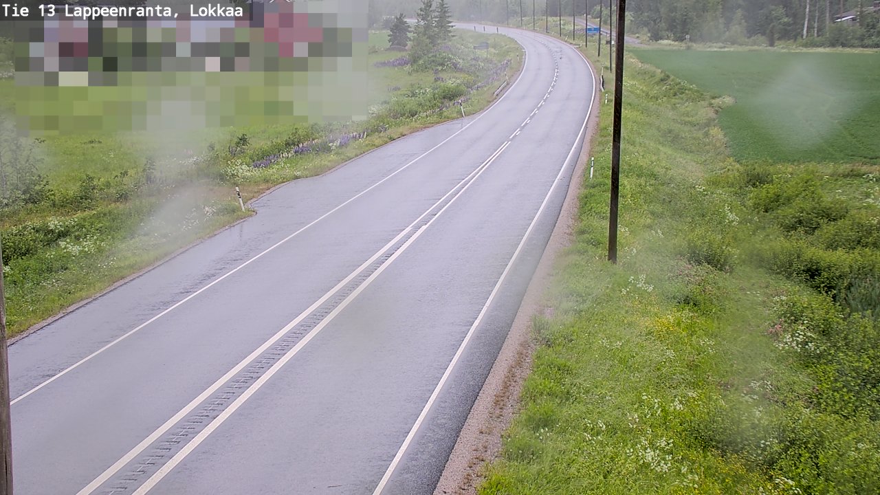 Kelikamerat Kuva Tie 13 Lokkaan suora, Lappeenranta, Etelä-Karjala