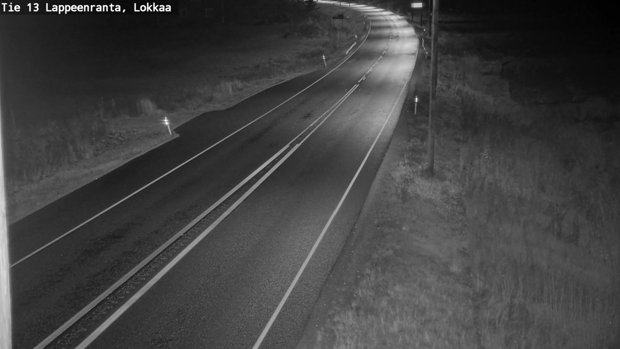 Weather Camera Image Väg 13 Lokkaa rakan, Lappeenranta, Etelä-Karjala