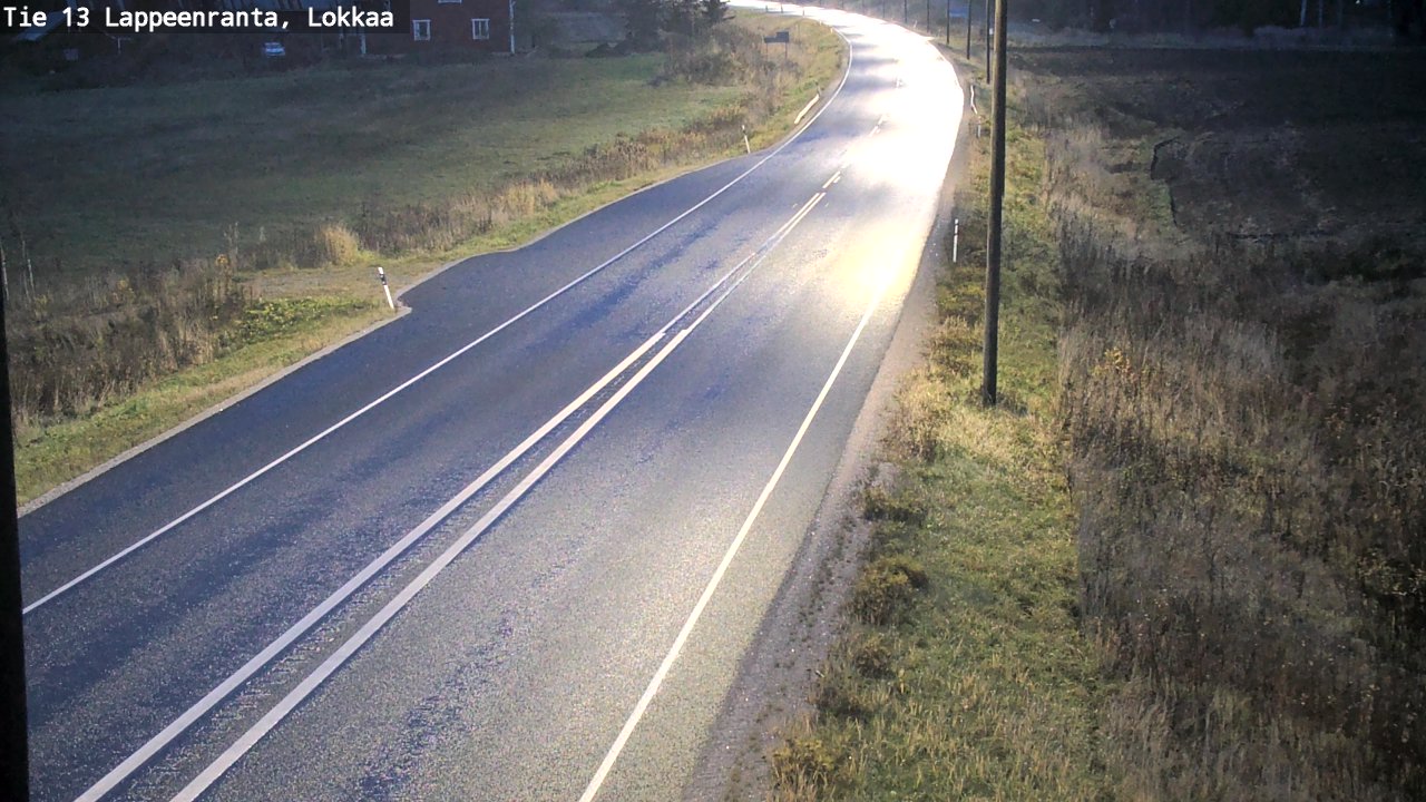 Kelikamerat Kuva Tie 13 Lokkaan suora, Lappeenranta, Etelä-Karjala