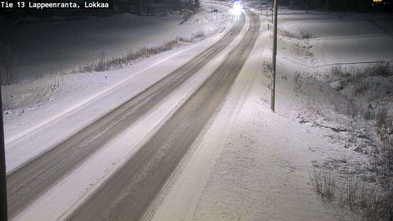 Kelikamerat Kuva Tie 13 Lokkaan suora, Lappeenranta, Etelä-Karjala