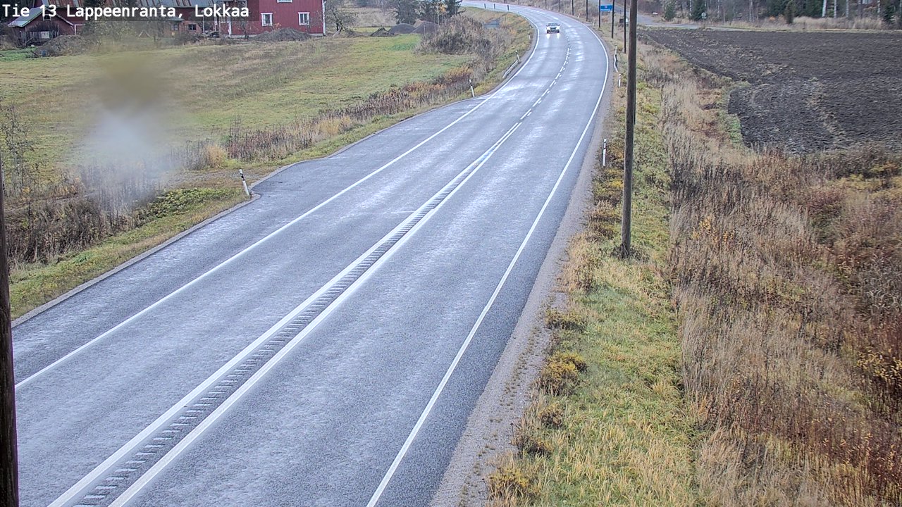 Kelikamerat Kuva Tie 13 Lokkaan suora, Lappeenranta, Etelä-Karjala