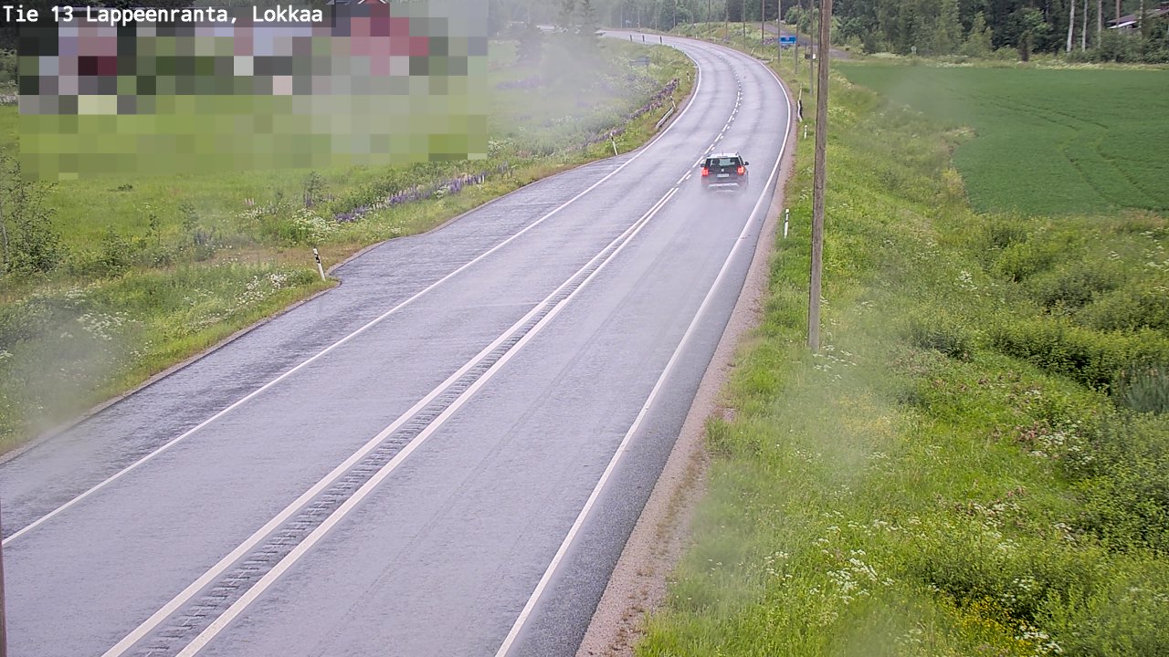 Kelikamerat Kuva Tie 13 Lokkaan suora, Lappeenranta, Etelä-Karjala