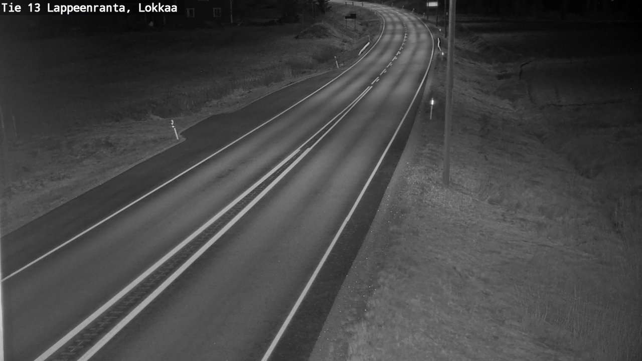 Weather Camera Image Väg 13 Lokkaa rakan, Lappeenranta, Etelä-Karjala
