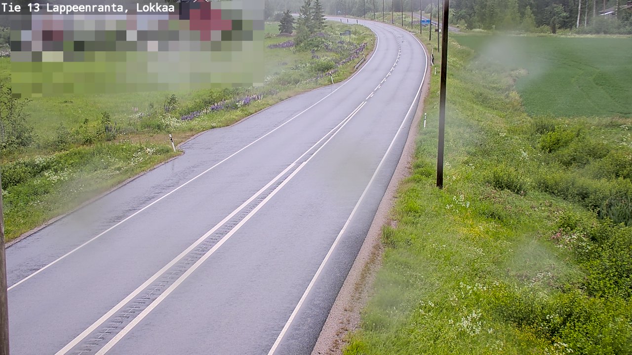 Kelikamerat Kuva Tie 13 Lokkaan suora, Lappeenranta, Etelä-Karjala