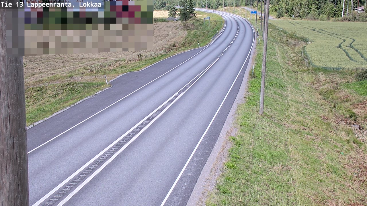 Kelikamerat Kuva Tie 13 Lokkaan suora, Lappeenranta, Etelä-Karjala