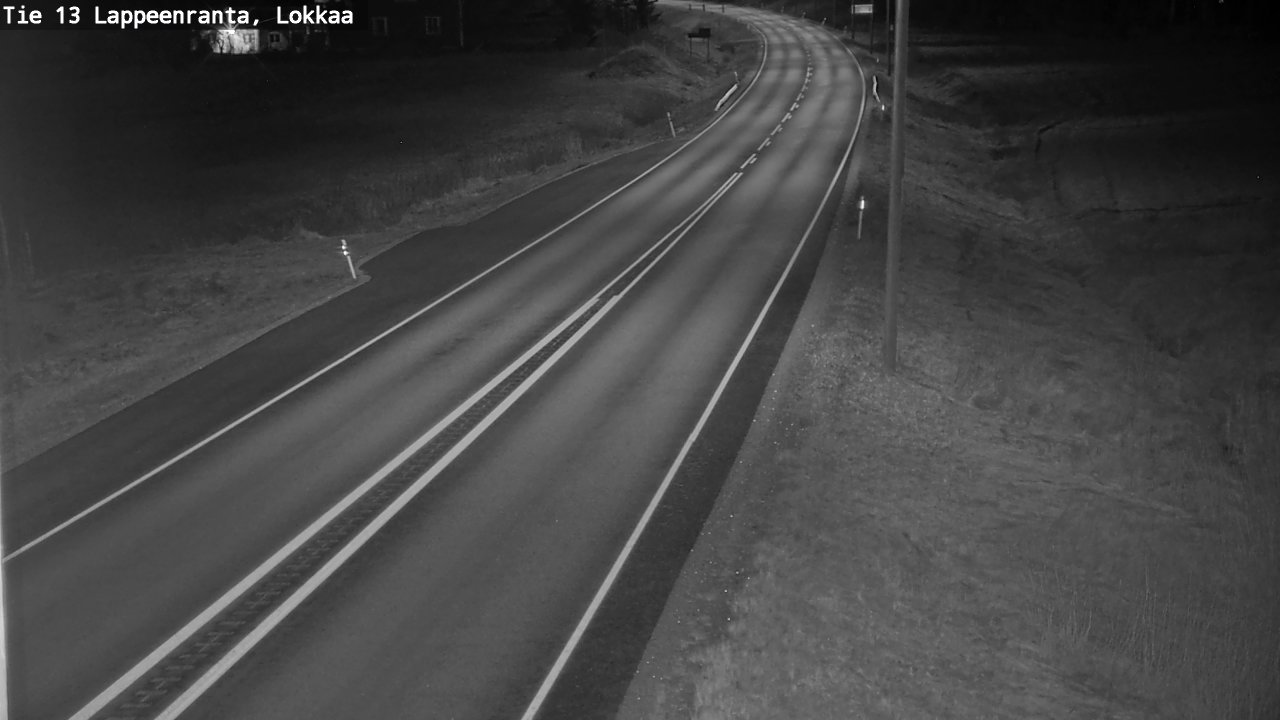 Weather Camera Image Väg 13 Lokkaa rakan, Lappeenranta, Etelä-Karjala