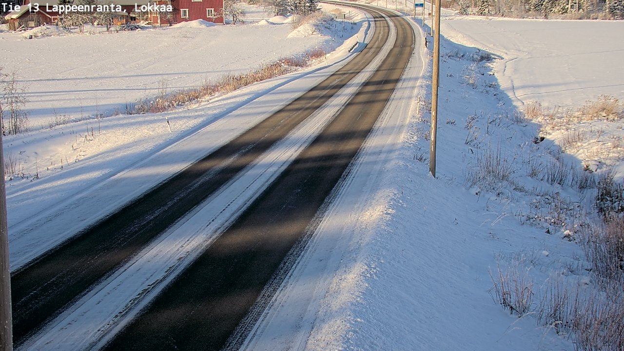 Kelikamerat Kuva Tie 13 Lokkaan suora, Lappeenranta, Etelä-Karjala