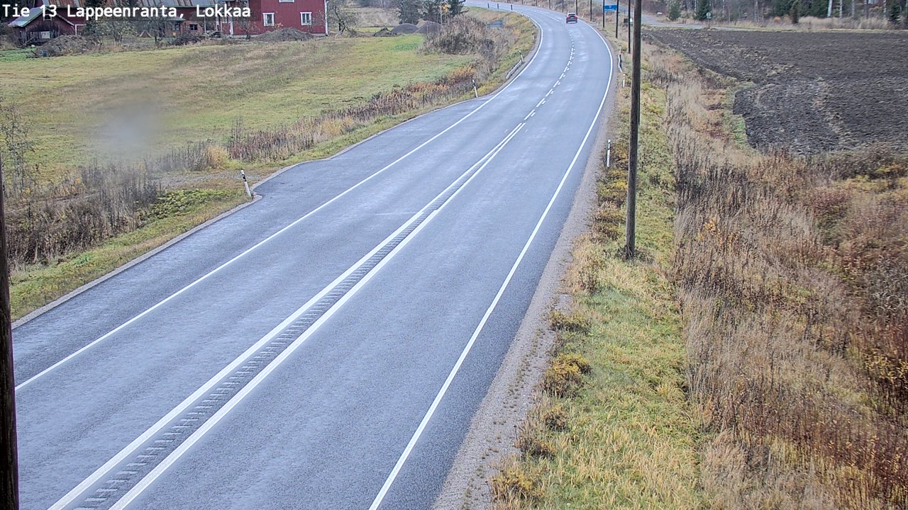 Kelikamerat Kuva Tie 13 Lokkaan suora, Lappeenranta, Etelä-Karjala