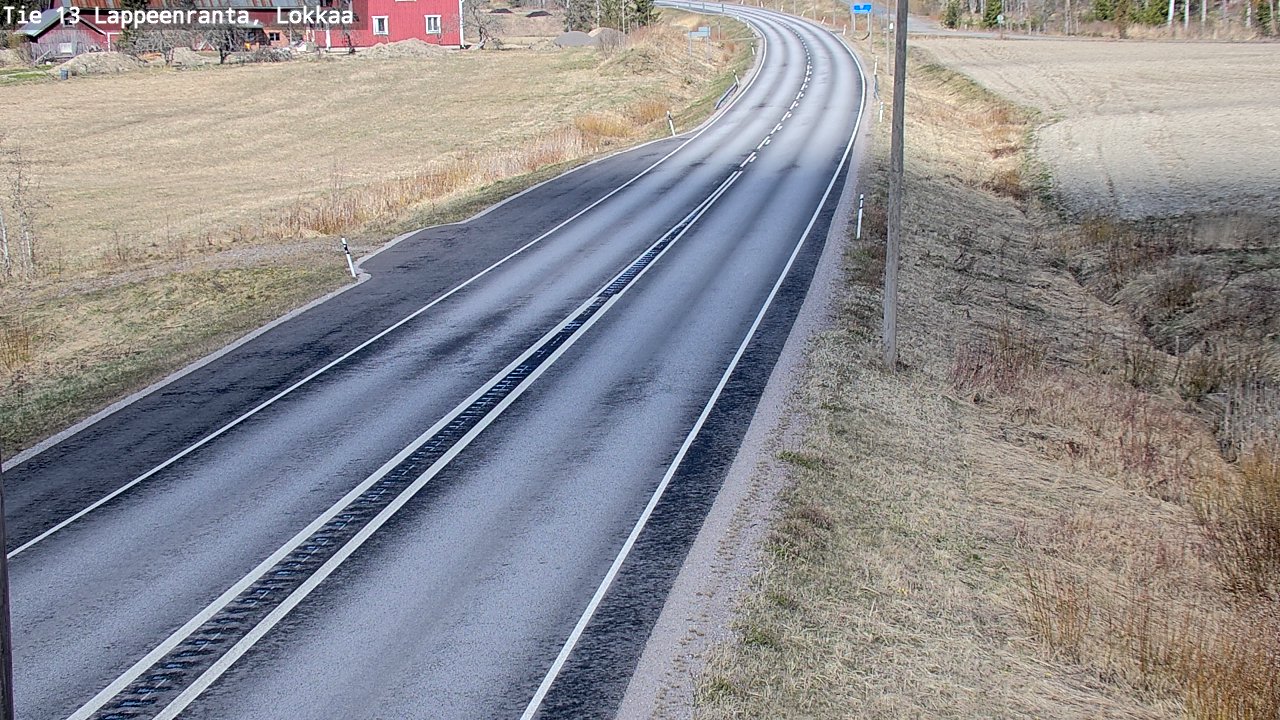 Weather Camera Image Väg 13 Lokkaa rakan, Lappeenranta, Etelä-Karjala