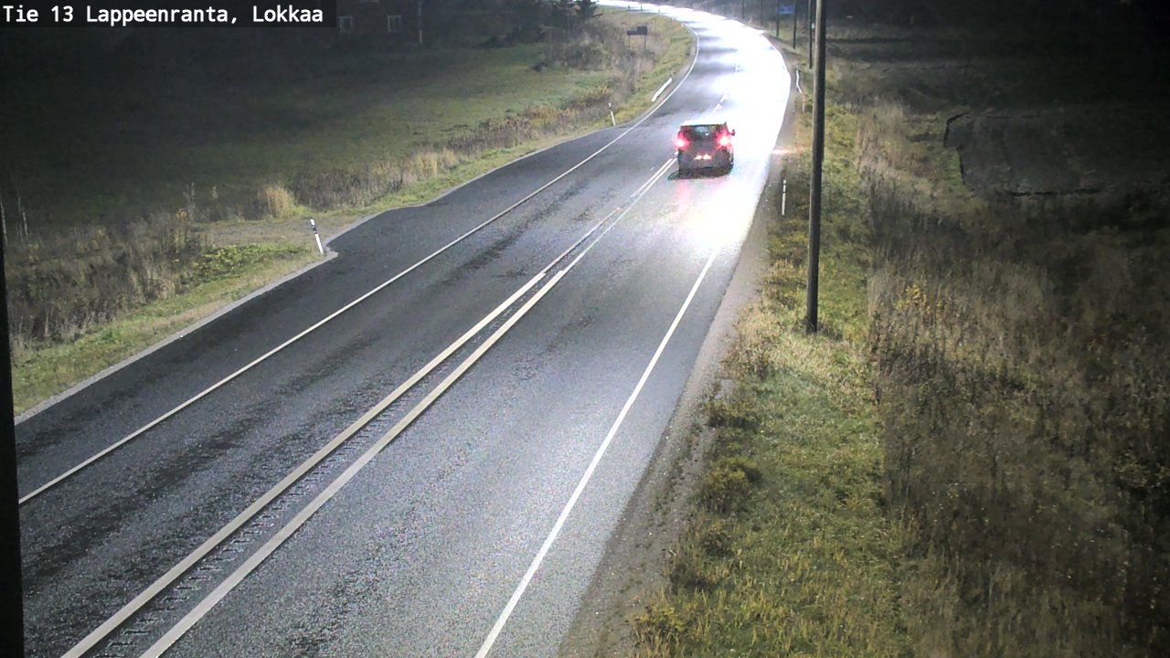 Kelikamerat Kuva Tie 13 Lokkaan suora, Lappeenranta, Etelä-Karjala