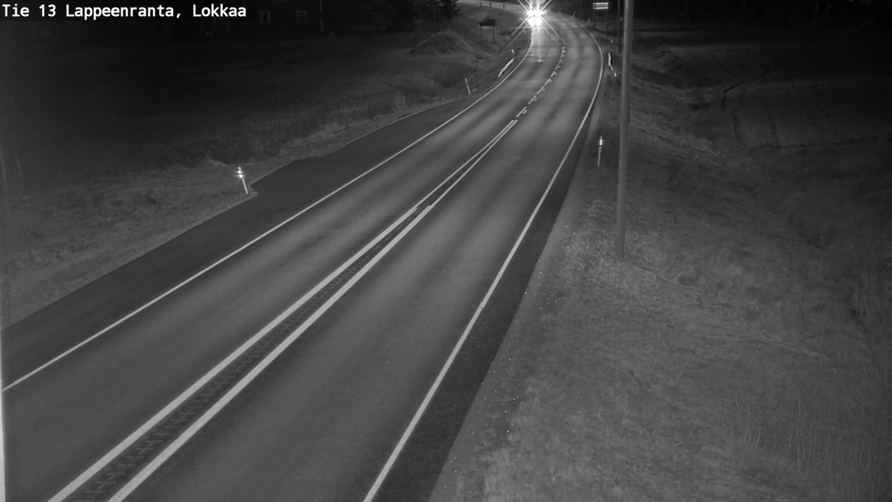Weather Camera Image Väg 13 Lokkaa rakan, Lappeenranta, Etelä-Karjala