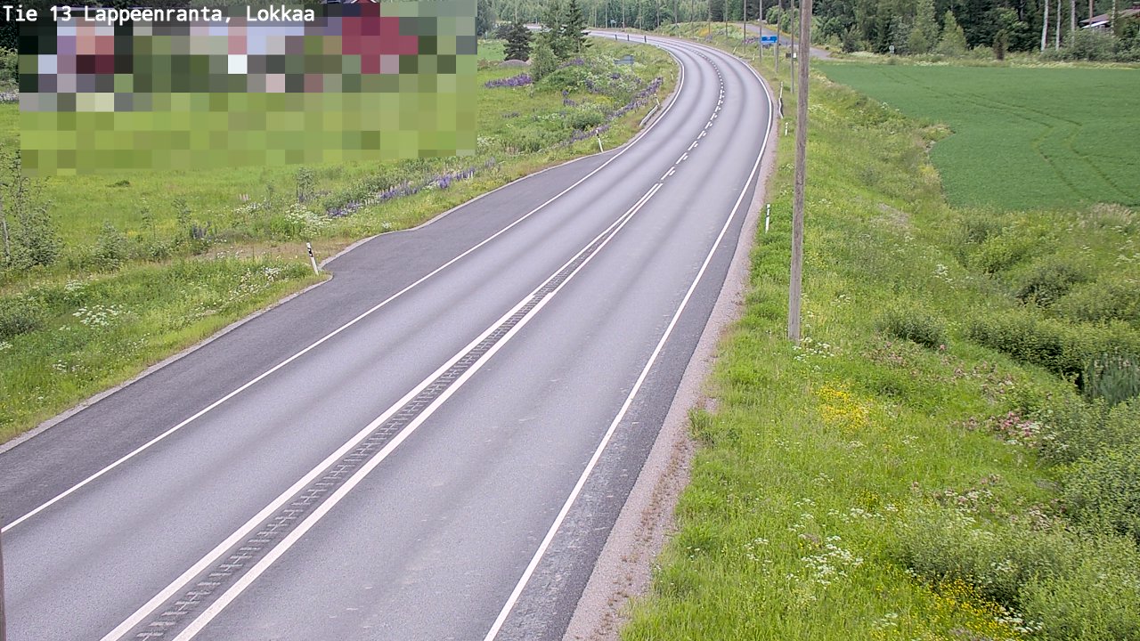 Kelikamerat Kuva Tie 13 Lokkaan suora, Lappeenranta, Etelä-Karjala