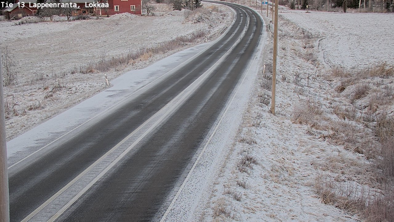 Kelikamerat Kuva Tie 13 Lokkaan suora, Lappeenranta, Etelä-Karjala