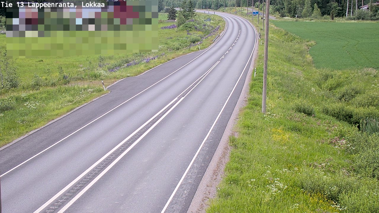 Kelikamerat Kuva Tie 13 Lokkaan suora, Lappeenranta, Etelä-Karjala