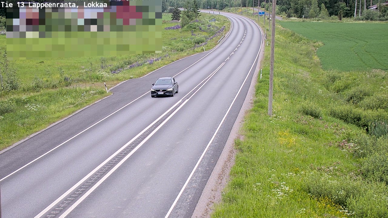 Kelikamerat Kuva Tie 13 Lokkaan suora, Lappeenranta, Etelä-Karjala
