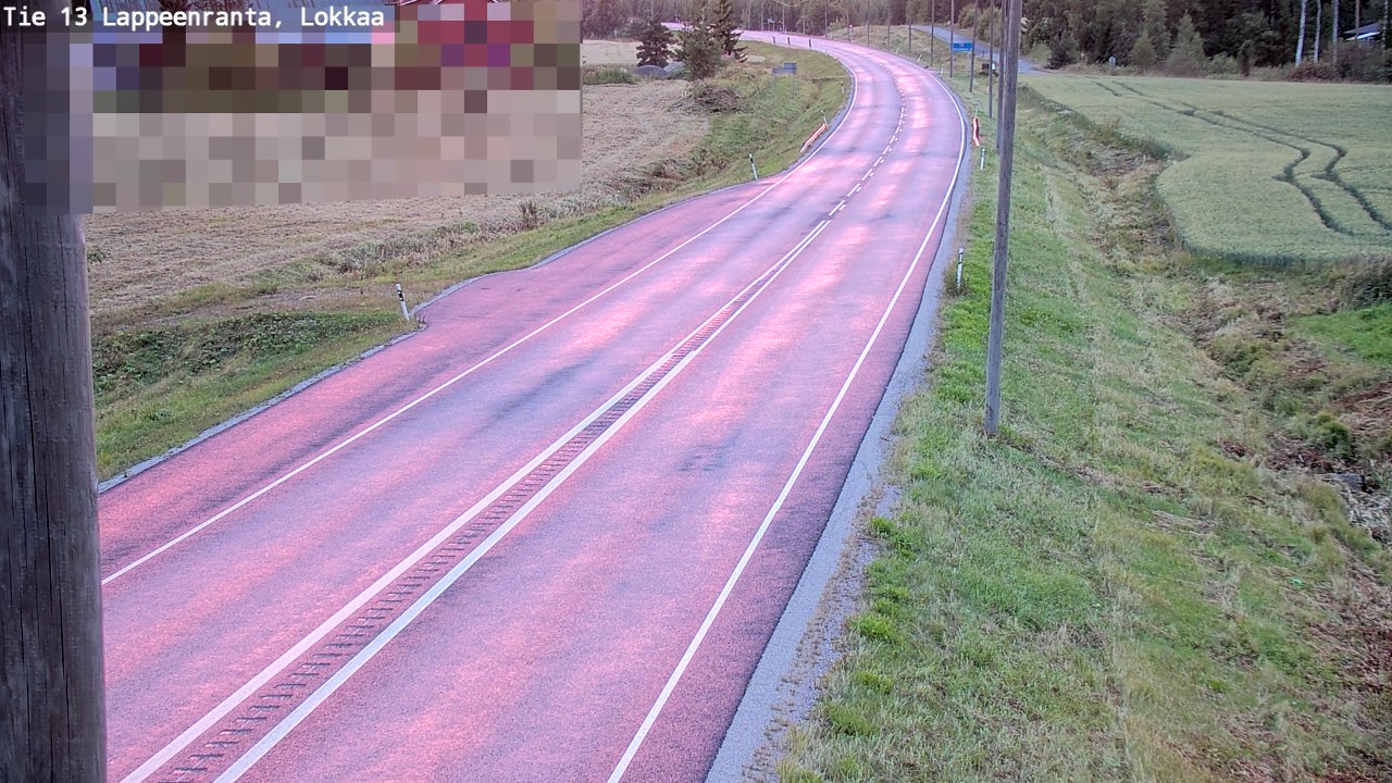 Kelikamerat Kuva Tie 13 Lokkaan suora, Lappeenranta, Etelä-Karjala
