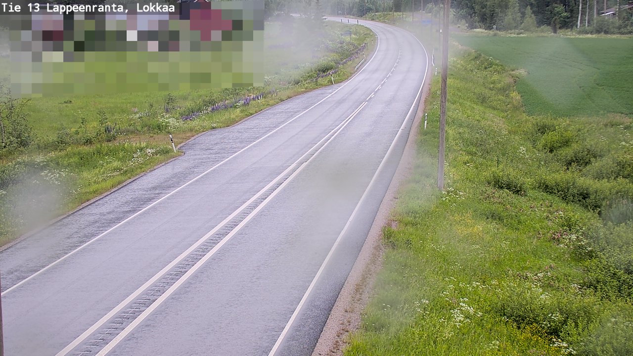 Kelikamerat Kuva Tie 13 Lokkaan suora, Lappeenranta, Etelä-Karjala