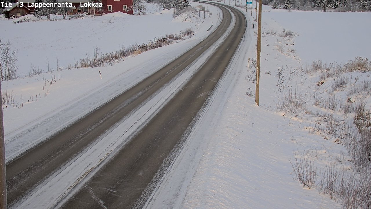 Kelikamerat Kuva Tie 13 Lokkaan suora, Lappeenranta, Etelä-Karjala