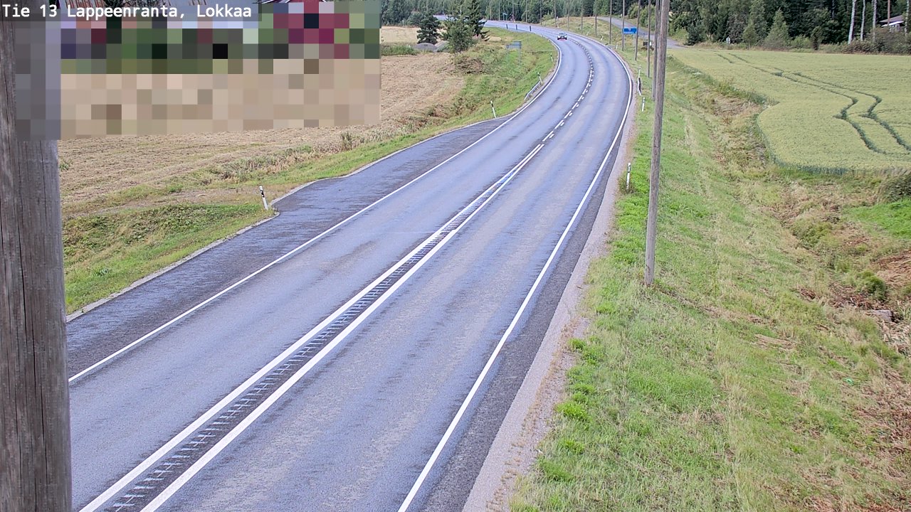 Kelikamerat Kuva Tie 13 Lokkaan suora, Lappeenranta, Etelä-Karjala