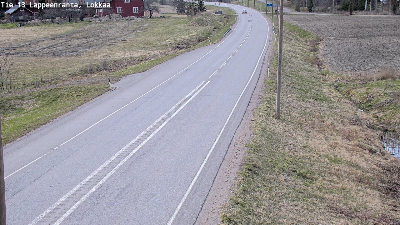 Weather Camera Image Väg 13 Lokkaa rakan, Lappeenranta, Etelä-Karjala