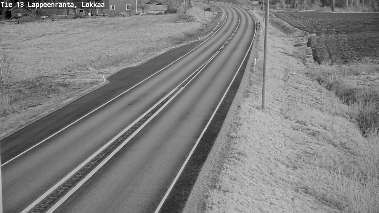 Weather Camera Image Väg 13 Lokkaa rakan, Lappeenranta, Etelä-Karjala