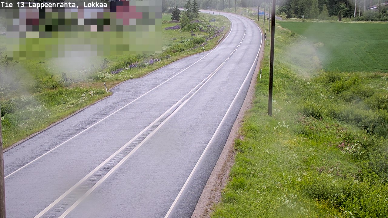 Weather Camera Image Väg 13 Lokkaa rakan, Lappeenranta, Etelä-Karjala