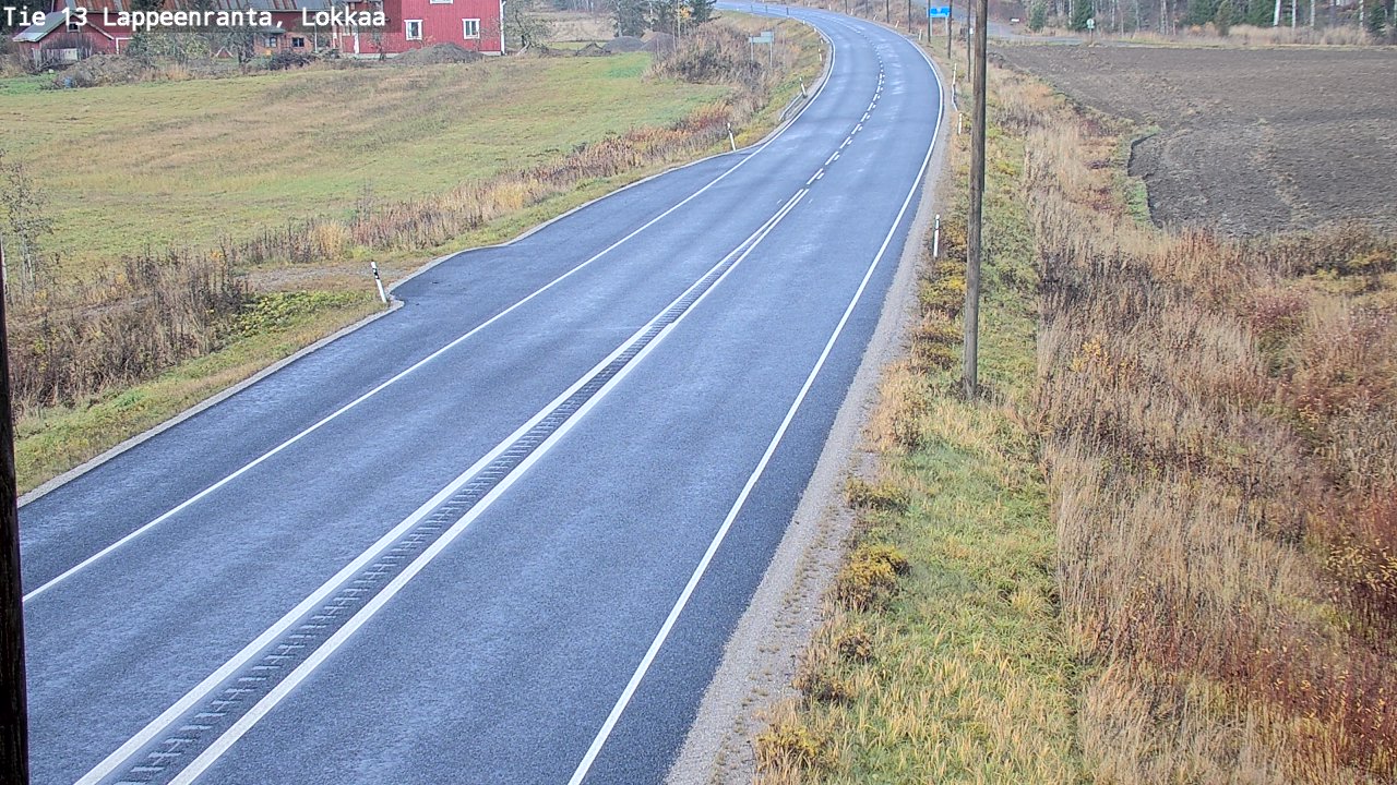 Kelikamerat Kuva Tie 13 Lokkaan suora, Lappeenranta, Etelä-Karjala
