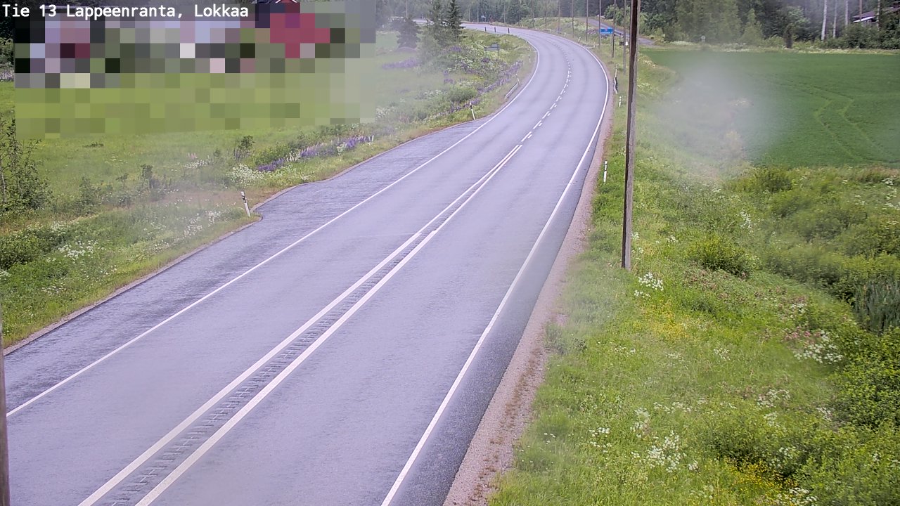Kelikamerat Kuva Tie 13 Lokkaan suora, Lappeenranta, Etelä-Karjala