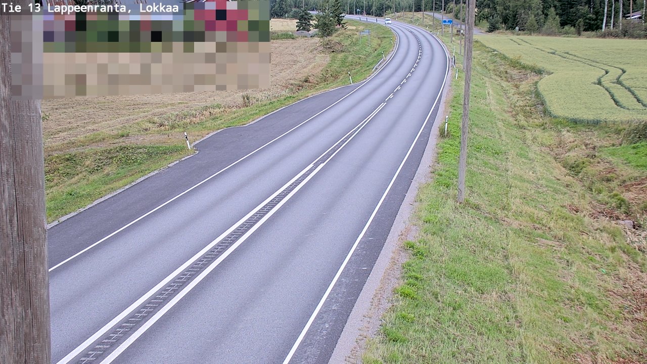 Kelikamerat Kuva Tie 13 Lokkaan suora, Lappeenranta, Etelä-Karjala