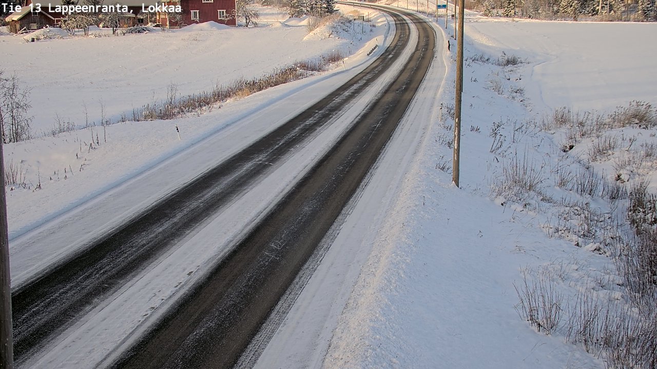 Kelikamerat Kuva Tie 13 Lokkaan suora, Lappeenranta, Etelä-Karjala