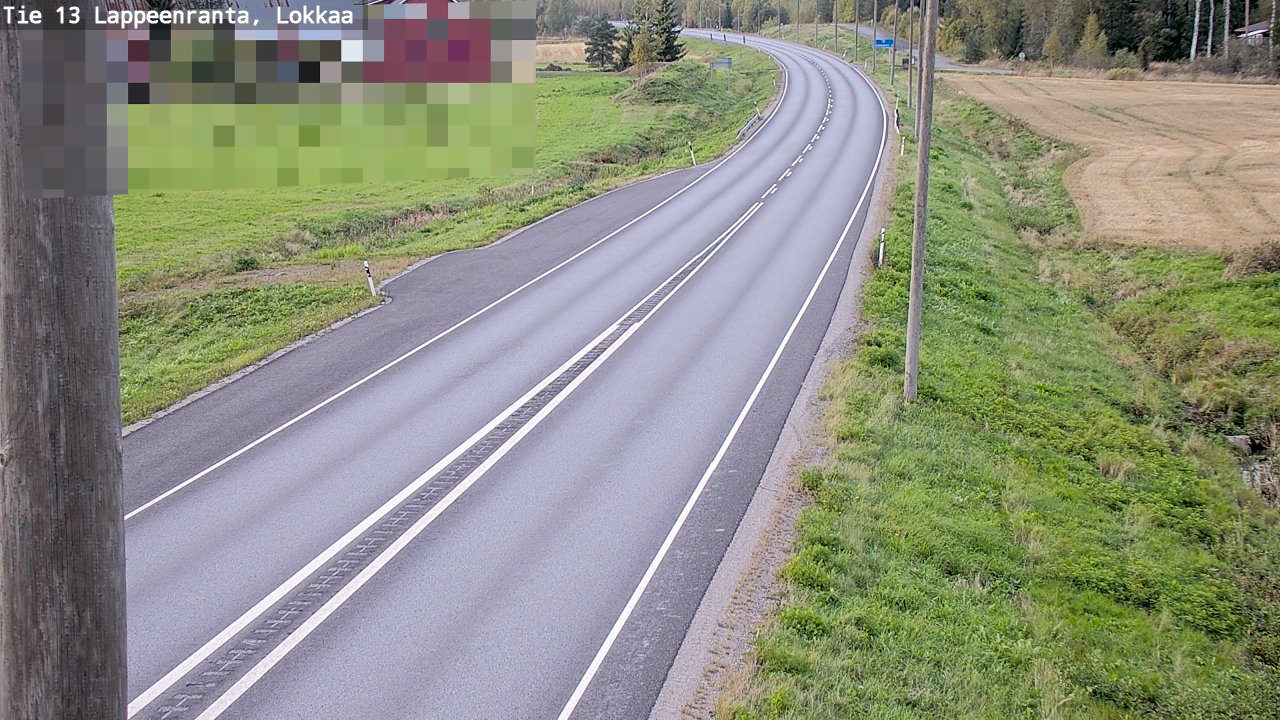 Kelikamerat Kuva Tie 13 Lokkaan suora, Lappeenranta, Etelä-Karjala