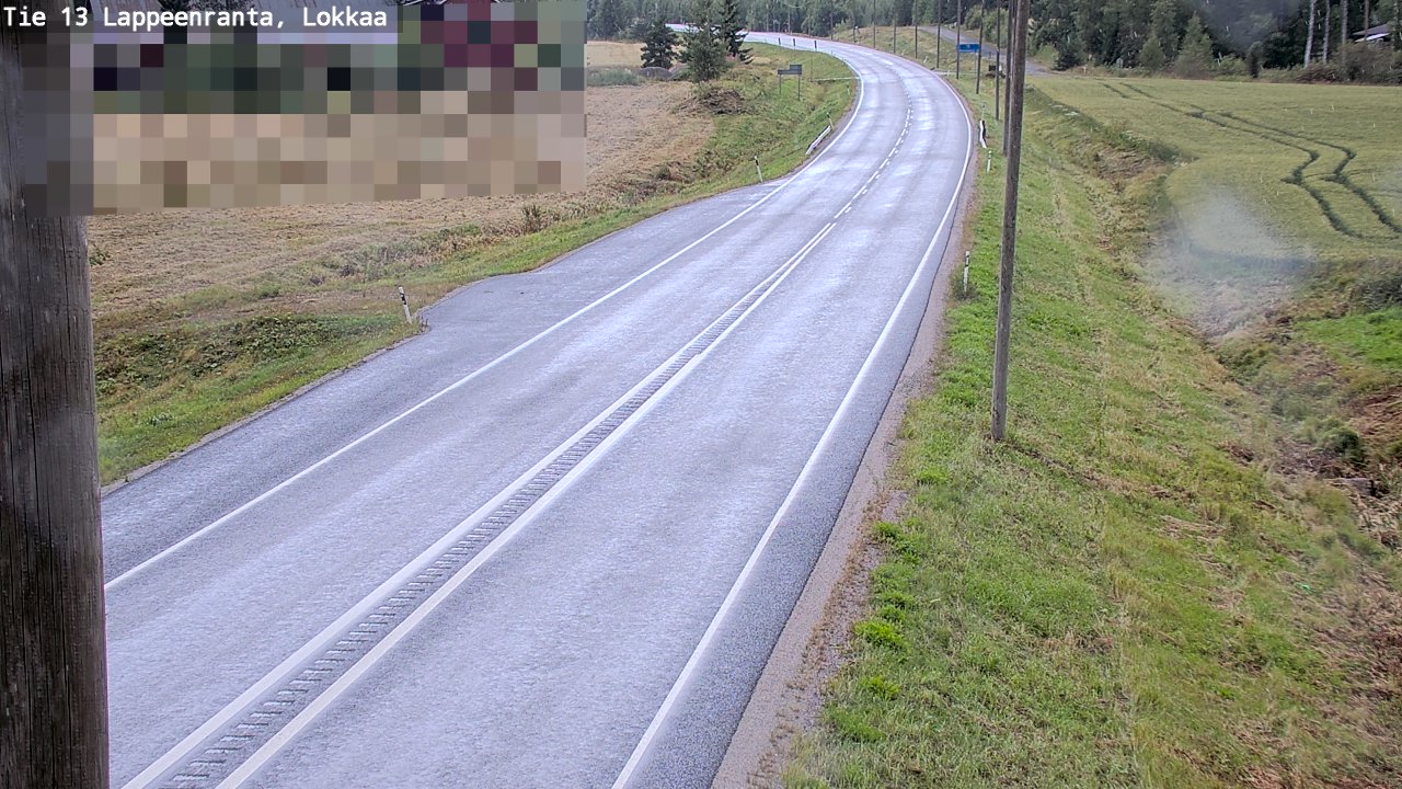 Kelikamerat Kuva Tie 13 Lokkaan suora, Lappeenranta, Etelä-Karjala