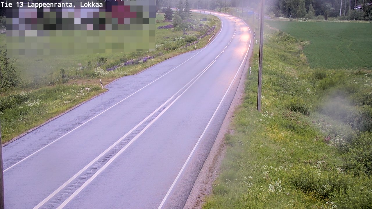 Kelikamerat Kuva Tie 13 Lokkaan suora, Lappeenranta, Etelä-Karjala