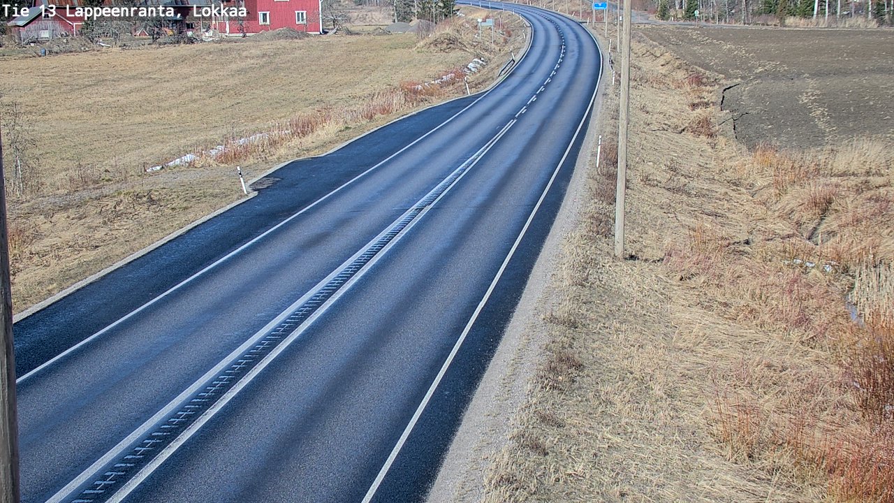 Kelikamerat Kuva Tie 13 Lokkaan suora, Lappeenranta, Etelä-Karjala