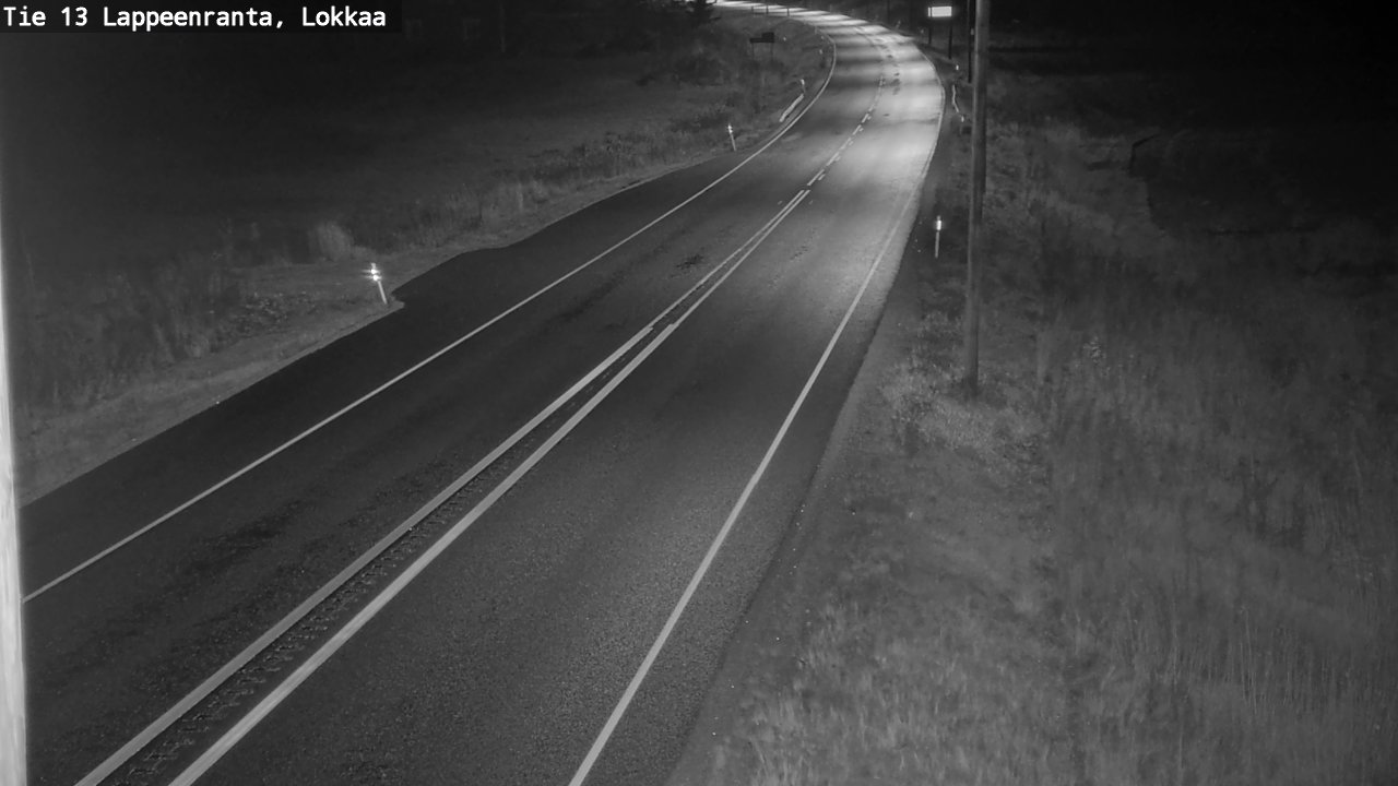Weather Camera Image Väg 13 Lokkaa rakan, Lappeenranta, Etelä-Karjala