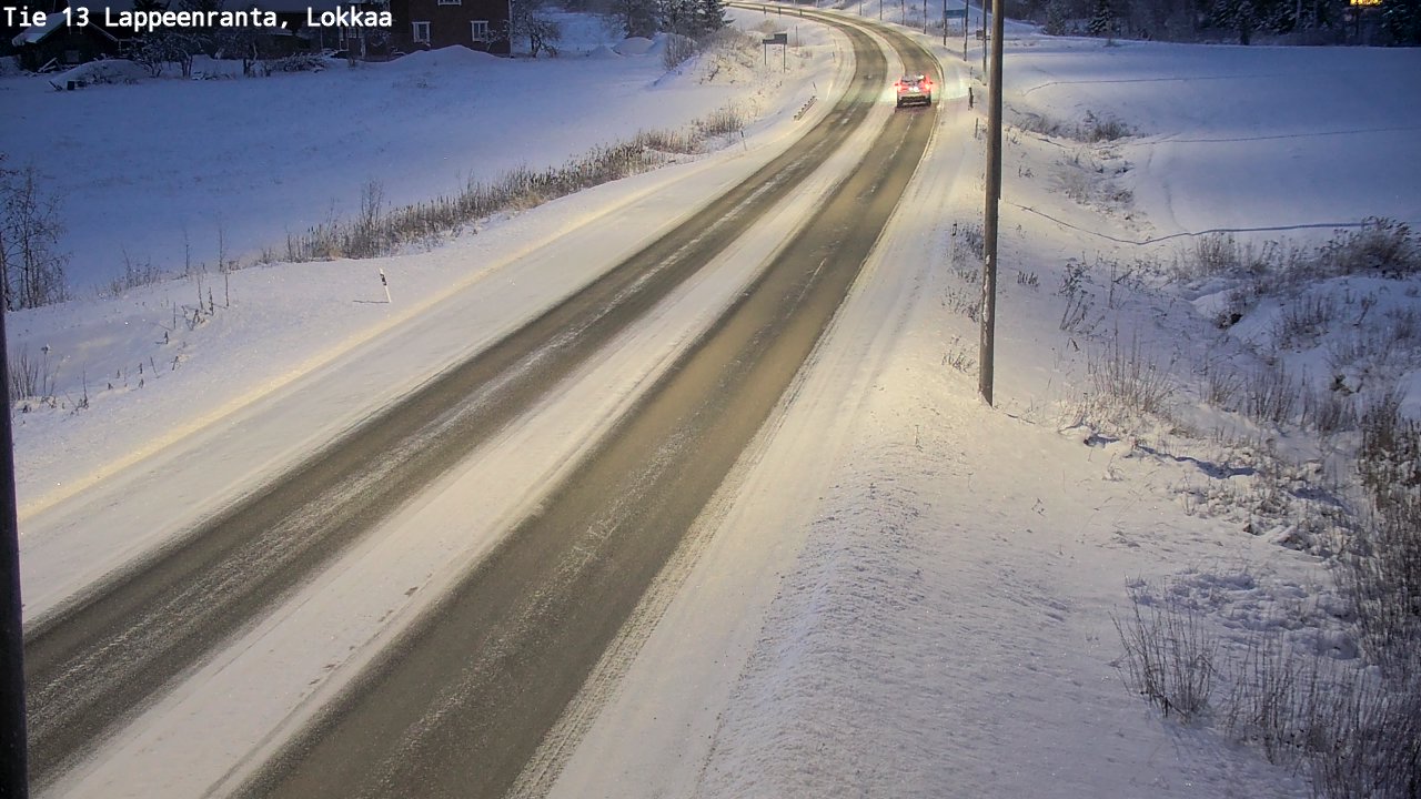 Kelikamerat Kuva Tie 13 Lokkaan suora, Lappeenranta, Etelä-Karjala