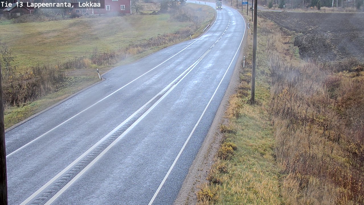 Kelikamerat Kuva Tie 13 Lokkaan suora, Lappeenranta, Etelä-Karjala