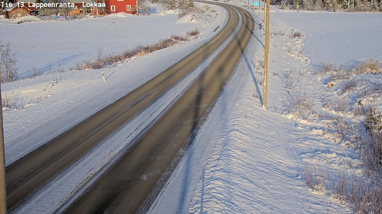 Kelikamerat Kuva Tie 13 Lokkaan suora, Lappeenranta, Etelä-Karjala