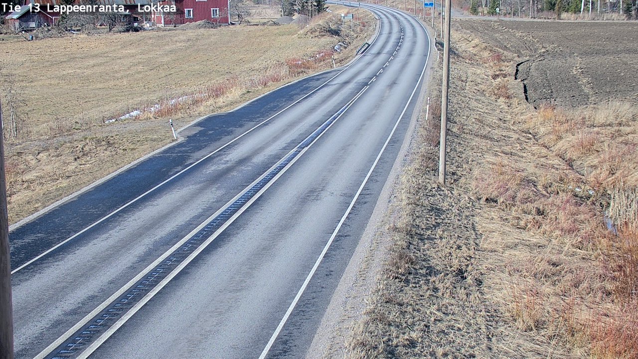 Kelikamerat Kuva Tie 13 Lokkaan suora, Lappeenranta, Etelä-Karjala