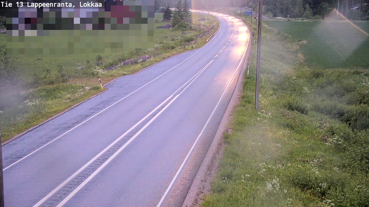 Kelikamerat Kuva Tie 13 Lokkaan suora, Lappeenranta, Etelä-Karjala