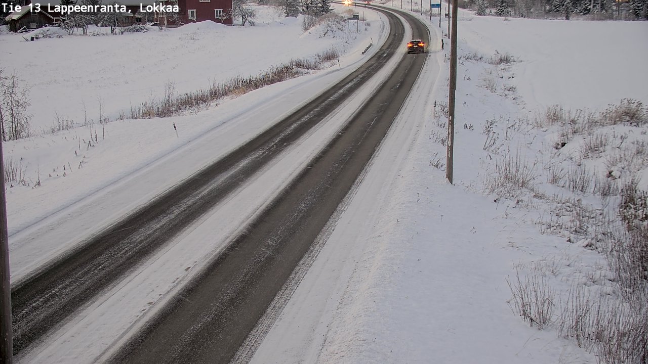 Kelikamerat Kuva Tie 13 Lokkaan suora, Lappeenranta, Etelä-Karjala