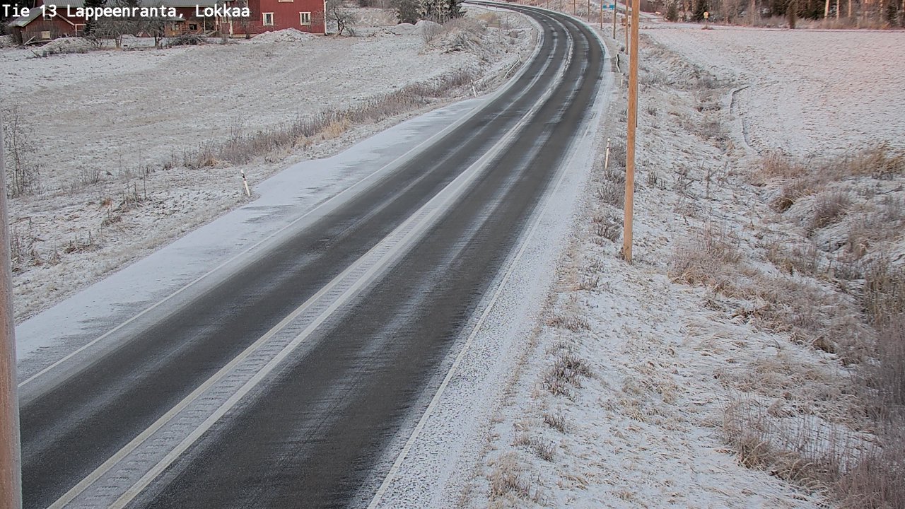 Kelikamerat Kuva Tie 13 Lokkaan suora, Lappeenranta, Etelä-Karjala