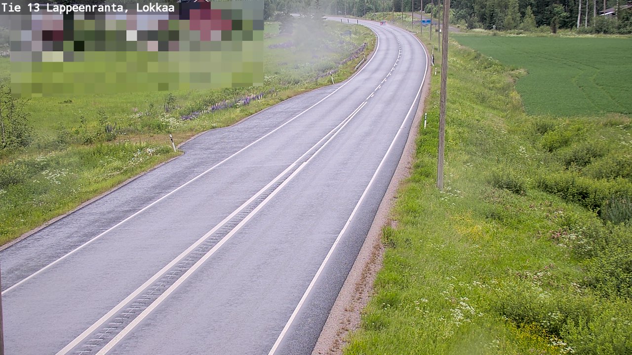 Kelikamerat Kuva Tie 13 Lokkaan suora, Lappeenranta, Etelä-Karjala