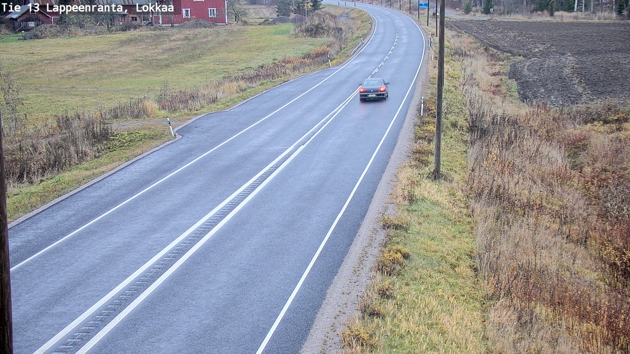 Kelikamerat Kuva Tie 13 Lokkaan suora, Lappeenranta, Etelä-Karjala