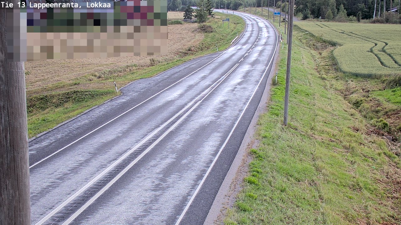 Kelikamerat Kuva Tie 13 Lokkaan suora, Lappeenranta, Etelä-Karjala