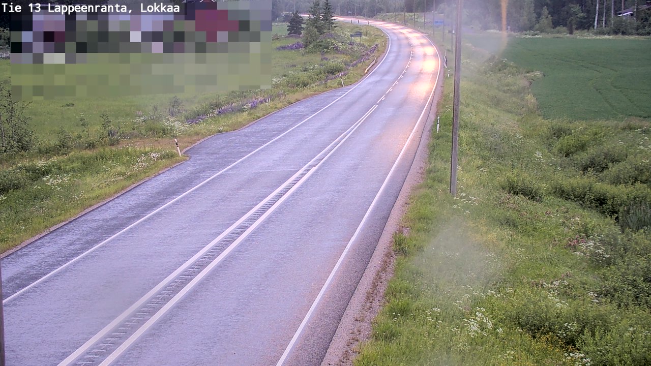 Kelikamerat Kuva Tie 13 Lokkaan suora, Lappeenranta, Etelä-Karjala