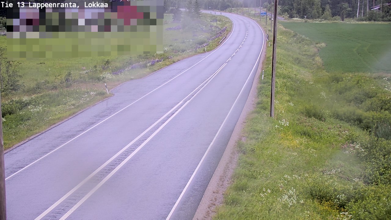 Kelikamerat Kuva Tie 13 Lokkaan suora, Lappeenranta, Etelä-Karjala