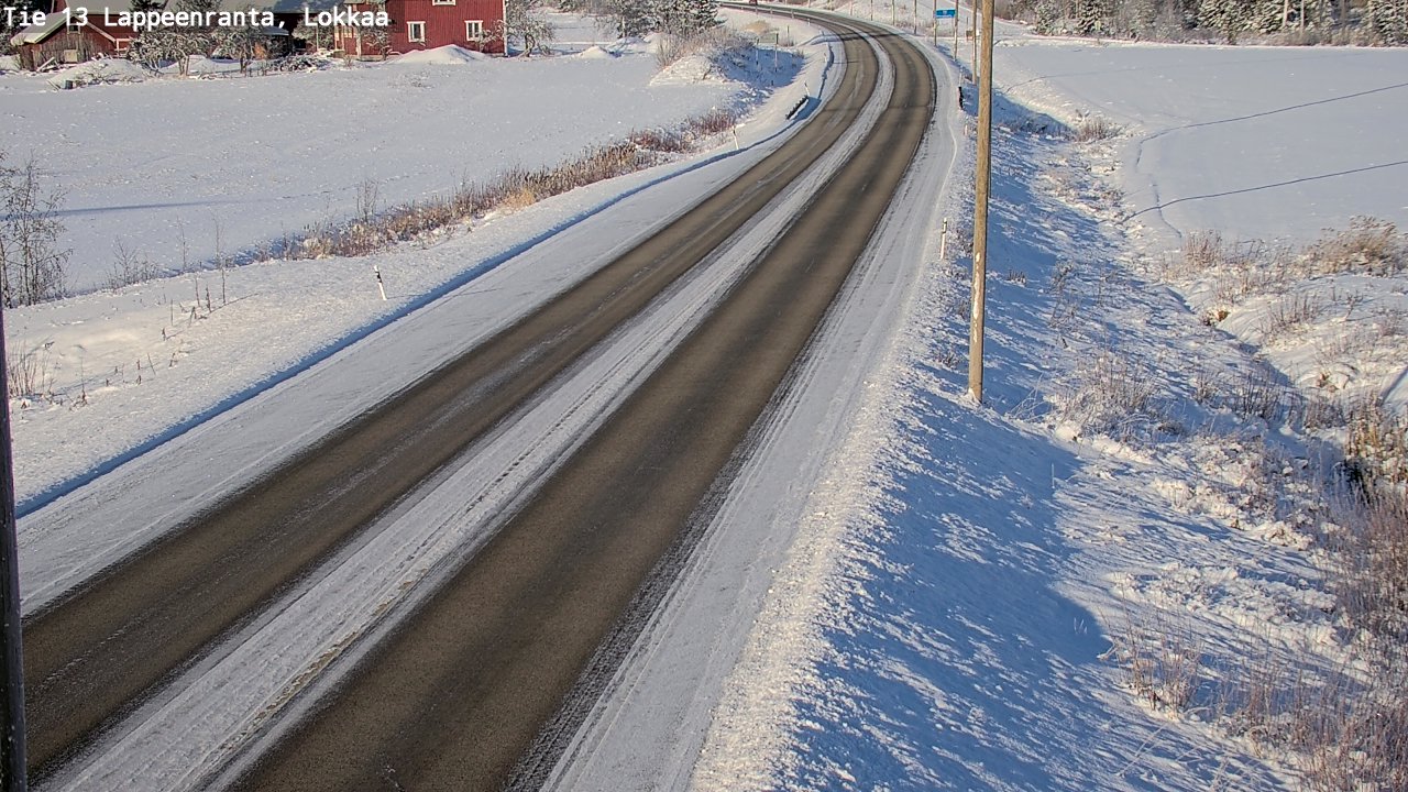 Kelikamerat Kuva Tie 13 Lokkaan suora, Lappeenranta, Etelä-Karjala