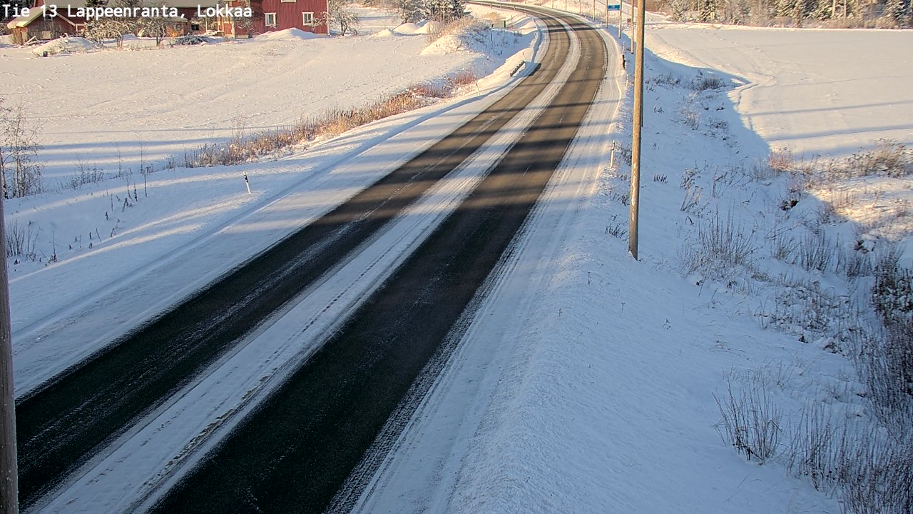 Kelikamerat Kuva Tie 13 Lokkaan suora, Lappeenranta, Etelä-Karjala