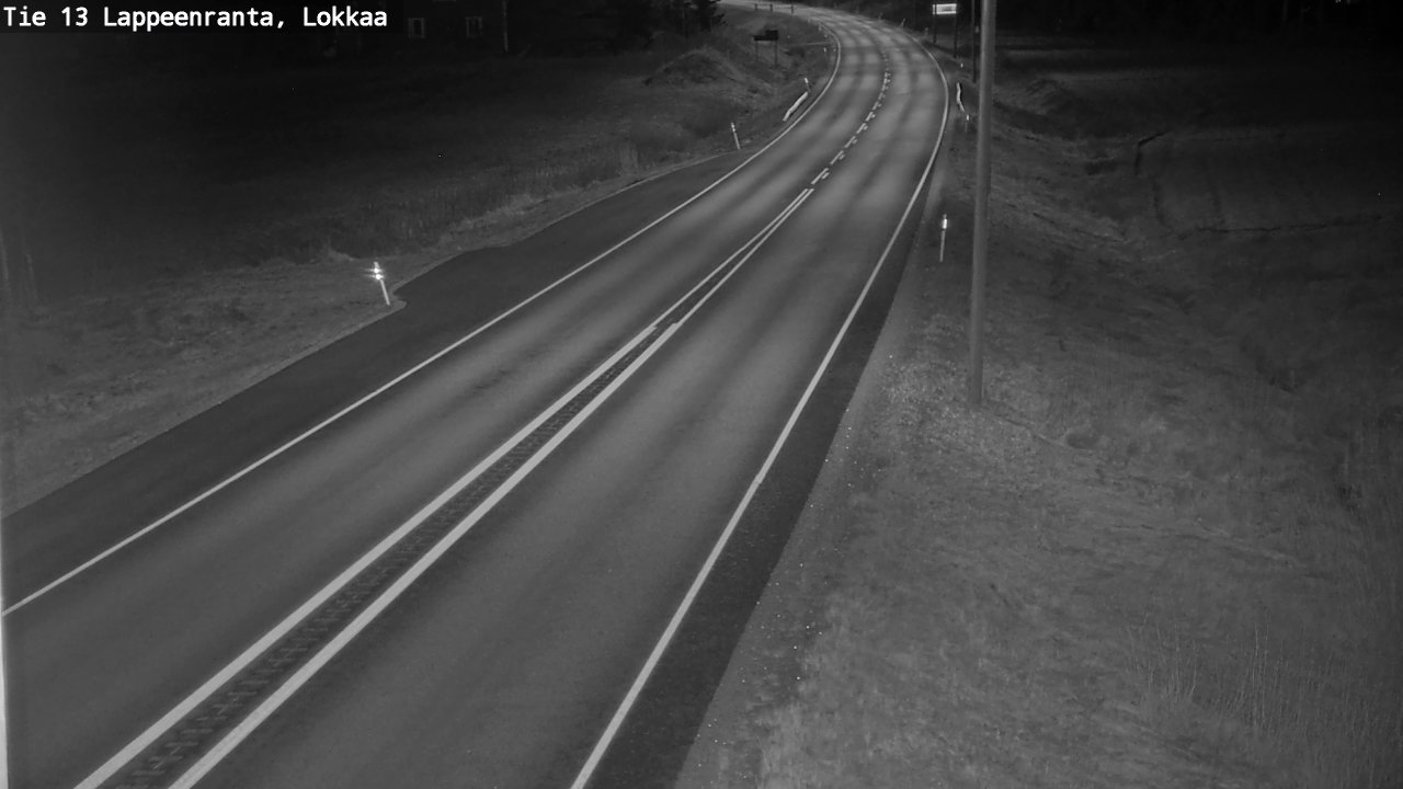 Weather Camera Image Väg 13 Lokkaa rakan, Lappeenranta, Etelä-Karjala